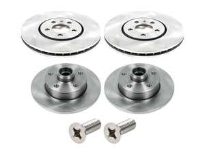 ES#5482378 - ebr482ktKT1 - Front & Rear Autospecialty Rotors - Set (288x25 / 226x10) - 100% mill-balanced, replacement rotors - Power Stop - Volkswagen