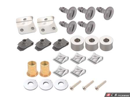 ES#5482381 - 8d0805960aKT - Skid Plate & Fabrication Hardware Pack - Replacement hardware kit for your ECS skid plate - Assembled By ECS - Audi Volkswagen