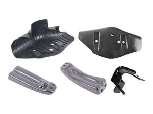ES#5482397 - 1k0501682KT - Underbody Aero & Protection Upgrade Kit - Upgrade aerodynamics and build a secure mounting foundation for front skid plates and rear stone guards with this genuine 5-piece chassis bracket bundle. - Genuine Volkswagen Audi - Volkswagen