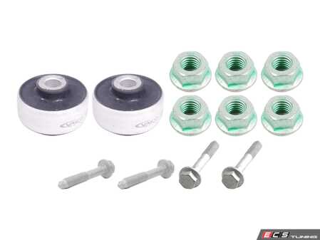 ES#5482419 - 8N0407182AKT - Complete Front Lower Control Arm Rebuild & Hardware Kit - Rebuild both front lower control arms, eliminate front-end clunking, and refresh single-use stretch bolts - Assembled By ECS - Audi Volkswagen