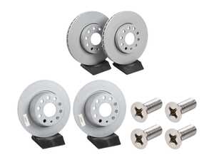 ES#5482442 - 1k0615301tkt6KT7 - Front & Rear Brake Rotors - Set (288x25 / 272x10) - Stock Replacements - Zimmermann - Volkswagen