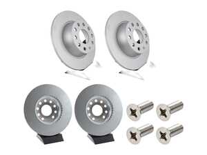 ES#5482454 - 1k0615301tkt5KT - Front & Rear Brake Rotors - Set (288x25 / 272x10) - factory replacement rotor kit - Genuine Volkswagen Audi - Volkswagen