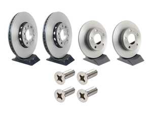 ES#5482549 - 8e0615301qkt4KT5 - Front & Rear UV Coated Brake Rotors - Set (288x25 / 245x10) - Features Brembo's special UV paint treatment that guarantees superior corrosion resistance. - Brembo - Audi Volkswagen