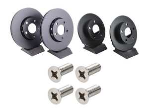 ES#5482553 - rk602KT - Front & Rear Brake Rotors - Set (288x25 / 245x10) - Restore the stopping power in your vehicle - EBC - Audi Volkswagen