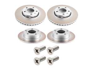 ES#5482555 - 8e0615301qkt3KT - Front & Rear Brake Rotors - Set (288x25 / 245x10) - Restore the stopping power in your vehicle - Genuine Volkswagen Audi - Audi Volkswagen