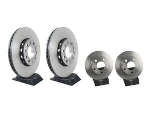 ES#5482620 - 8e0615301qkt4KT6 - Front & Rear UV Coated Brake Rotors - Set (288x25 / 245x10) - Features Brembo's special UV paint treatment that guarantees superior corrosion resistance. - Brembo - Audi Volkswagen