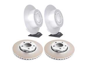 ES#5482653 - 8e0615301qvKT - Front & Rear Brake Rotors - Set (288x25 / 245x10) - Restore the stopping power in your vehicle - Genuine Volkswagen Audi - Audi Volkswagen