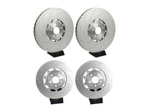 ES#5482977 - 4m8615301dktKT - Front & Rear Brake Rotors - Set (420x40 / 370x30) - Restore the stopping power in your vehicle. - Genuine Volkswagen Audi - Audi