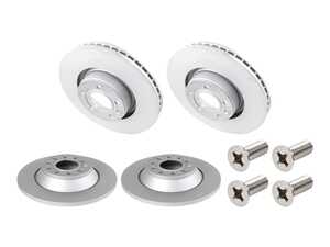 ES#5483016 - 4f0615301ekt5KT6 - Front & Rear Brake Rotors - Set (321x30 / 302x12) - Restore stopping power - Zimmermann - Audi