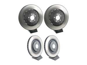 ES#5483087 - 4m0615301bfktKT - Front & Rear Brake Rotors - Set (400x38 / 350x28) - Restore the stopping power in your vehicle - Genuine Volkswagen Audi - Audi