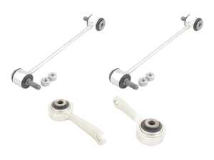 ES#5483101 - 2203201689KT4 - Front & Rear Sway Bar End Link Kit - Cure the infamous S-Class suspension clunk. This front and rear sway bar link kit replaces all four worn joints to eliminate body roll and bring back the silent, glide-like ride your W220 was famous for. - Lemforder - Mercedes Benz