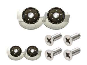 ES#5483132 - 1019x335x22KT - 2-piece Lightweight Front & Rear Rotors - Set (382x34 / 335x22) - Shaves a combined 37lbs of unsprung weight from your car (31lbs from the front / 6lbs from the rear) while drastically increasing overall braking performance. - JH Motorsports  - Audi
