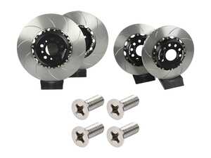 ES#5483146 - a1-298bKT - Front & Rear 2-Piece Brake Rotors - Set (374x36 / 310x22) - Restore your vehicles stopping power with these two piece slotted rotors! - Girodisc - Audi