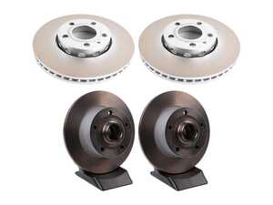ES#5483424 - 8e0615301qbKT - Front & Rear Brake Rotors - Set (288x25 / 245x10) - Restore the stopping power in your vehicle - Genuine Volkswagen Audi - Audi