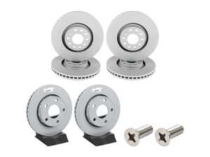 ES#5483427 - 8e0615301adcKT - Front & Rear Brake Rotors - Set (321x30 / 256x22) - With "Coat Z" Anti-Corrision coating - Zimmermann - Audi