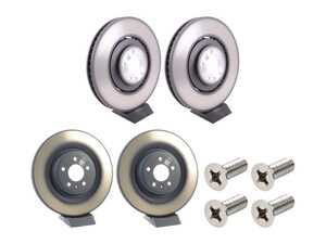 ES#5483431 - 4h0615601fkt1KT - Front Brake Rotors - Set (380x36 / 356x22)  - Restore the stopping power in your vehicle - Genuine Volkswagen Audi - Audi