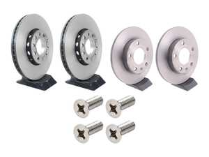 ES#5484870 - 8e0615301qkt4KT7 - Front & Rear UV Coated Brake Rotors - Set (288x25 / 245x10) - Features Brembo's special UV paint treatment that guarantees superior corrosion resistance. - Brembo - Audi