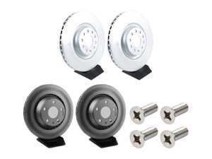 ES#5489302 - 8j0698601aktKT - Front & Rear Brake Rotors - Set (340x30 / 310x22) - Restore the stopping power in your vehicle - Genuine Volkswagen Audi - Audi