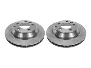 ES#5489301 - 7L8615601GKT1 - Brake Rotor - Pair (330x28) - Restore smooth, powerful braking and eliminate rear-end shudder on your heavy SUV. - Meyle - Audi Volkswagen
