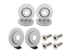 ES#5491056 - 8e0615301adcKT1 - Front & Rear Brake Rotors - Set (321x30 / 288x12) - With "Coat Z" Anti-Corrision coating - Zimmermann - Audi