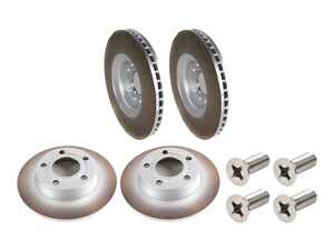 ES#5491057 - 4b0615601bkt3KT - Front & Rear Brake Rotors - Set (321x30 / 255x10 - 1.50" Offset) - Restore the stopping power in your vehicle - Genuine Volkswagen Audi - Audi