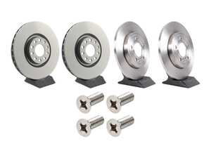 ES#5491065 - 8e0615301advKT - Front & Rear UV Coated Brake Rotors - Set (321x30 / 288x12) - Features Brembo's special UV paint treatment that guarantees superior corrosion resistance. - Brembo - Audi