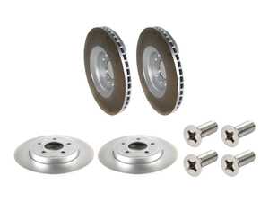 ES#5491068 - 8e0615301acKT - Front & Rear Brake Rotors - Set (321x30 / 288x12) - Restore the stopping power in your vehicle - Genuine Volkswagen Audi - Audi