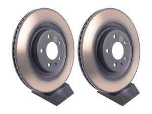ES#5491101 - 8w0615601exKT - Rear Brake Rotors - Pair (330x22) - Restore your stopping power in your vehicle. - Genuine Volkswagen Audi - Audi