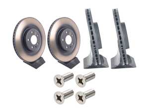 ES#5491104 - 8w0615301absKT - Front & Rear Brake Rotors - Set (338x30 / 330x22) - This factory replacement rotor kit features high-quality front and rear stock replacement rotors made to exact original specifications. - Genuine Volkswagen Audi - Audi