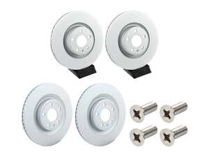 ES#5491107 - 8w0615301pkt1KT2 - Front & Rear Brake Rotors - Set (338x30 / 330x22) - Featuring Zimmermann's "Coat Z" coating for corrosion resistance - Zimmermann - Audi