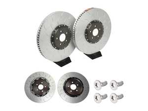ES#5491124 - 034-301-1026KT - 2-Piece Floating Front & Rear Brake Rotors - Set (420x40/370x30) - Engineered to shed up to 2.4lbs of rotational weight per corner (2.0lbs front / 2.4lbs rear) while delivering superior cooling and unmatched braking performance for both the street and the track. - 034Motorsport - Audi