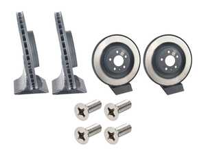 ES#5491150 - 8w0615301pvKT - Front & Rear Brake Rotors - Set (338x30 / 330x22) - Restore your stopping power - Genuine Volkswagen Audi - Audi