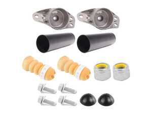 ES#5491318 - 3c0513353c5KT - Rear Shock Mount Replacement Kit - This kit is a Rear Shock Mount Replacement Kit designed to completely refresh the upper mounting points of a vehicle's rear suspension. - Assembled By ECS - Volkswagen