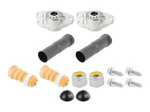 ES#5491325 - 3c0513353c9KT - Rear Shock Mount Replacement Kit - This kit is a Rear Shock Mount Replacement Kit designed to completely refresh the upper mounting points of a vehicle's rear suspension. - Assembled By ECS - Volkswagen
