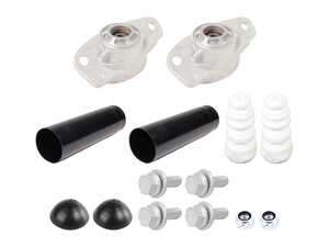 ES#5491329 - 1k0513353g4KT - Rear Shock Mount Replacement Kit - This kit is a Rear Shock Mount Replacement Kit designed to completely refresh the upper mounting points of a vehicle's rear suspension. - Assembled By ECS - Volkswagen