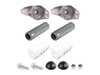 ES#5491353 - 3c0513353c2KT1 - Rear Shock Mount Replacement Kit - This kit is a Rear Shock Mount Replacement Kit designed to completely refresh the upper mounting points of a vehicle's rear suspension. - Assembled By ECS - Volkswagen