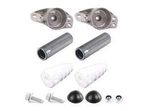 ES#5491353 - 3c0513353c2KT1 - Rear Shock Mount Replacement Kit - This kit is a Rear Shock Mount Replacement Kit designed to completely refresh the upper mounting points of a vehicle's rear suspension. - Assembled By ECS - Volkswagen