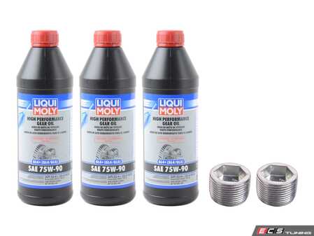 ES#5491357 - 944manserKT - Manual Trans Service Kit - Includes Liqui Moly 20012 Gear Oil, and Drain Plugs - Assembled By ECS - Porsche