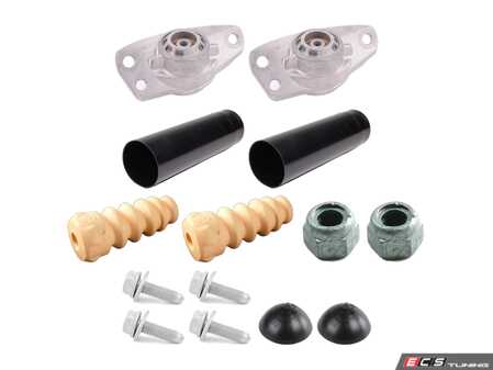 ES#5491362 - 1q0513353bKT - Rear Shock Mount Replacement Kit - This kit is a Rear Shock Mount Replacement Kit designed to completely refresh the upper mounting points of a vehicle's rear suspension. - Genuine Volkswagen Audi - Volkswagen