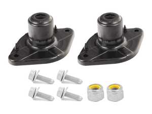 ES#5491425 - 8e0512121eaKT - Rear Shock Mounts - With Install Hardware - Stop rear clunks with this heavy-duty upper mount and factory-fresh, high-tensile hardware kit! - Assembled By ECS - Audi Volkswagen