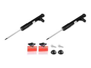 ES#5491812 - 5WA513045BBKT2 - Rear Shock Absorbers Kit with ECS Heavy Duty Mounts - This complete kit restores rear suspension control and original ride quality with Genuine OEM shocks, ECS mounts, and hardware. - Assembled By ECS - Volkswagen