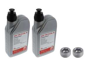 ES#5492058 - 001989330309KT2 - Mercedes Rear Differential Service Kit (75W-85) - Complete kit with Febi fluid and drain plugs to service your rear differential. - Febi - Mercedes Benz
