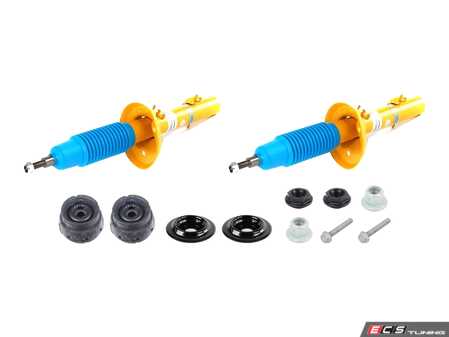 ES#5492412 - 35-046387KT1 - Bilstein B8 Performance Plus Front Struts Kit - Give your vehicle a more aggressive feel - Fits left & right side. Mounts and hardware included. - Assembled By ECS - Audi Volkswagen