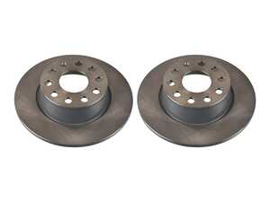 ES#5492466 - 5q0615601b1KT - Rear Brake Rotor - Pair (272x10mm) - Direct OE-quality replacement coated rear brake disc to cure a pulsing brake pedal, eliminate squealing, and restore factory stopping power on your MQB-platform vehicle. - Febi - Volkswagen
