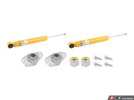 ES#5493294 - 24-146944KT1 - Bilstein Rear Heavy Duty Shocks Kit - A heavy duty upgrade for the performance-minded driver. Mounts and hardware included. - Assembled By ECS - Audi Volkswagen