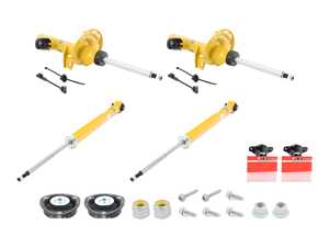 ES#5503834 - 23-254343KT3 - Bilstein B6 Performance Front & Rear Strut Kit - Unbelievable control, precise handling, ultimate performance and incredible comfort. German-made with world-famous Bilstein quality and a limited lifetime warranty! A heavy duty upgrade for the performance minded driver. Mounts and hardware included. - Assembled By ECS - Volkswagen