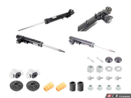 ES#5504420 - 8F0513025AKT2 - Front & Rear Shock Absorbers Kit with Install Hardware - Restore your factory ride quality! Includes left and right shocks, as well as install hardware. - Assembled By ECS - Audi