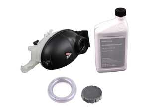 ES#5504945 - 2045000749KT - Coolant Expansion Tank Replacement Kit  - Refresh your cooling system! Includes a new expansion tank, pressure cap, coolant pipe O-ring, and 1-liter of blue coolant. - Genuine Mercedes Benz - Mercedes Benz