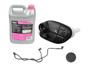ES#5504983 - 2465000049KT1 - Coolant Expansion Tank Kit - Keep your cooling system leak free! Includes a new expansion tank, pressure cap, coolant bleed line, and 1-gallon of pink coolant. - Assembled By ECS - Mercedes Benz