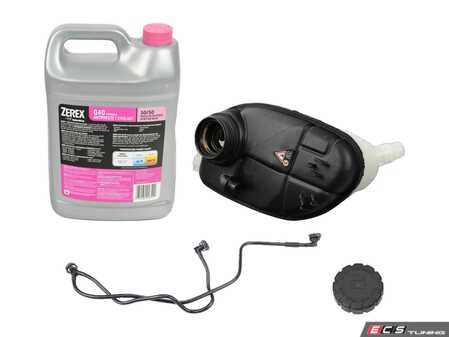 ES#5504983 - 2465000049KT1 - Coolant Expansion Tank Kit - Keep your cooling system leak free! Includes a new expansion tank, pressure cap, coolant bleed line, and 1-gallon of pink coolant. - Assembled By ECS - Mercedes Benz